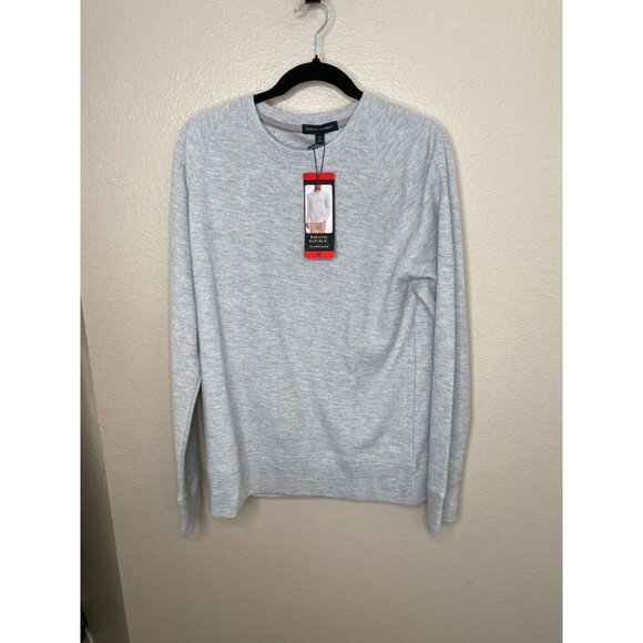 NWT Banana Republic Mens Gray Long-Sleeve Sweater M Cotton/Polyester Blend - Picture 2 of 8